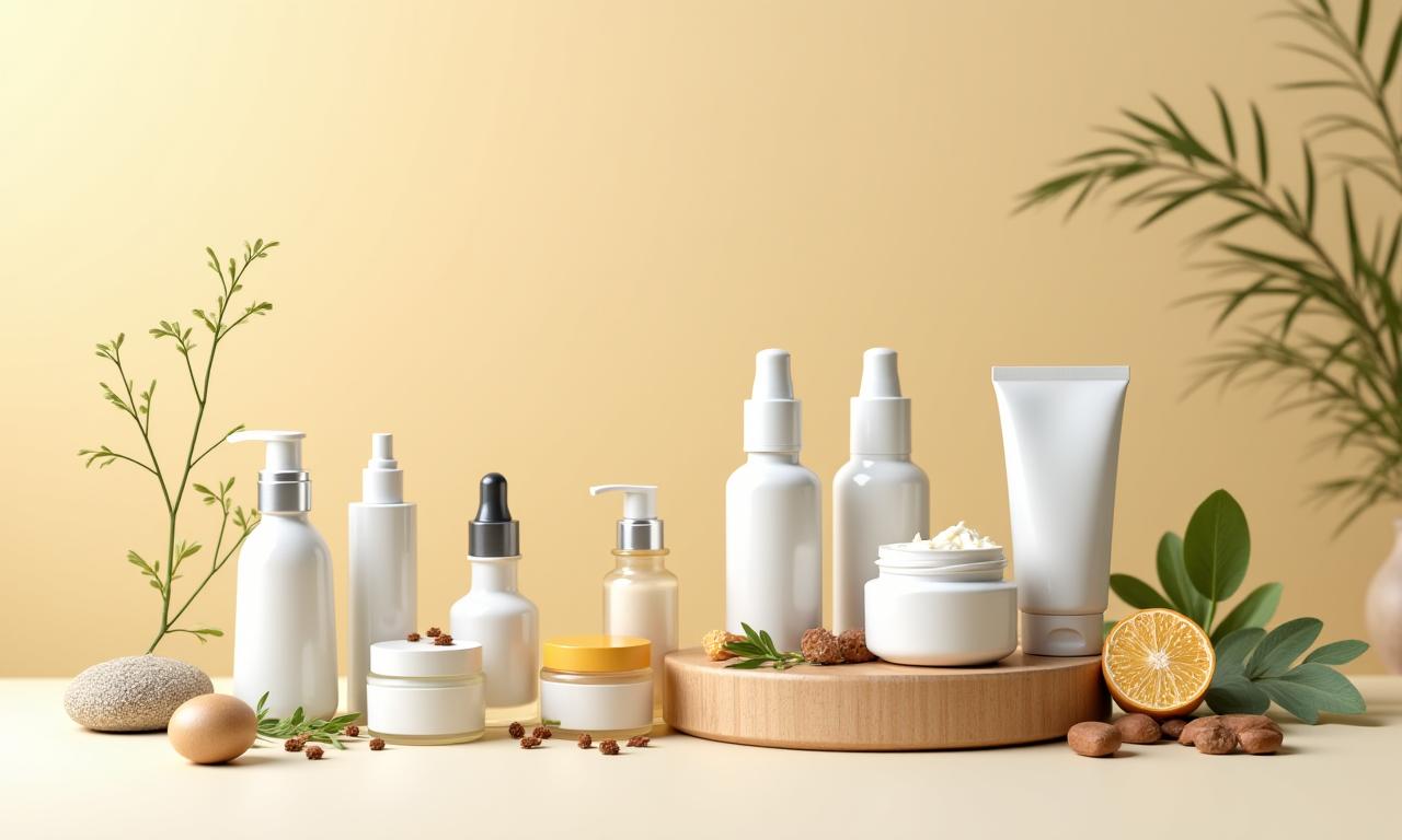Premium handmade cosmetics collection featuring natural skincare products