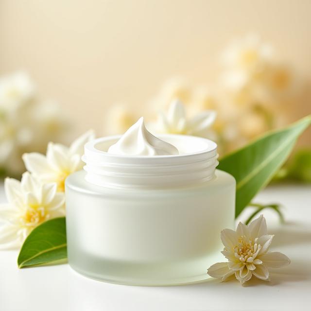 Organic moisturizer with natural ingredients for sensitive skin